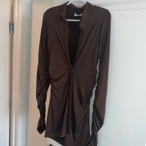 House of CB button down collar dress